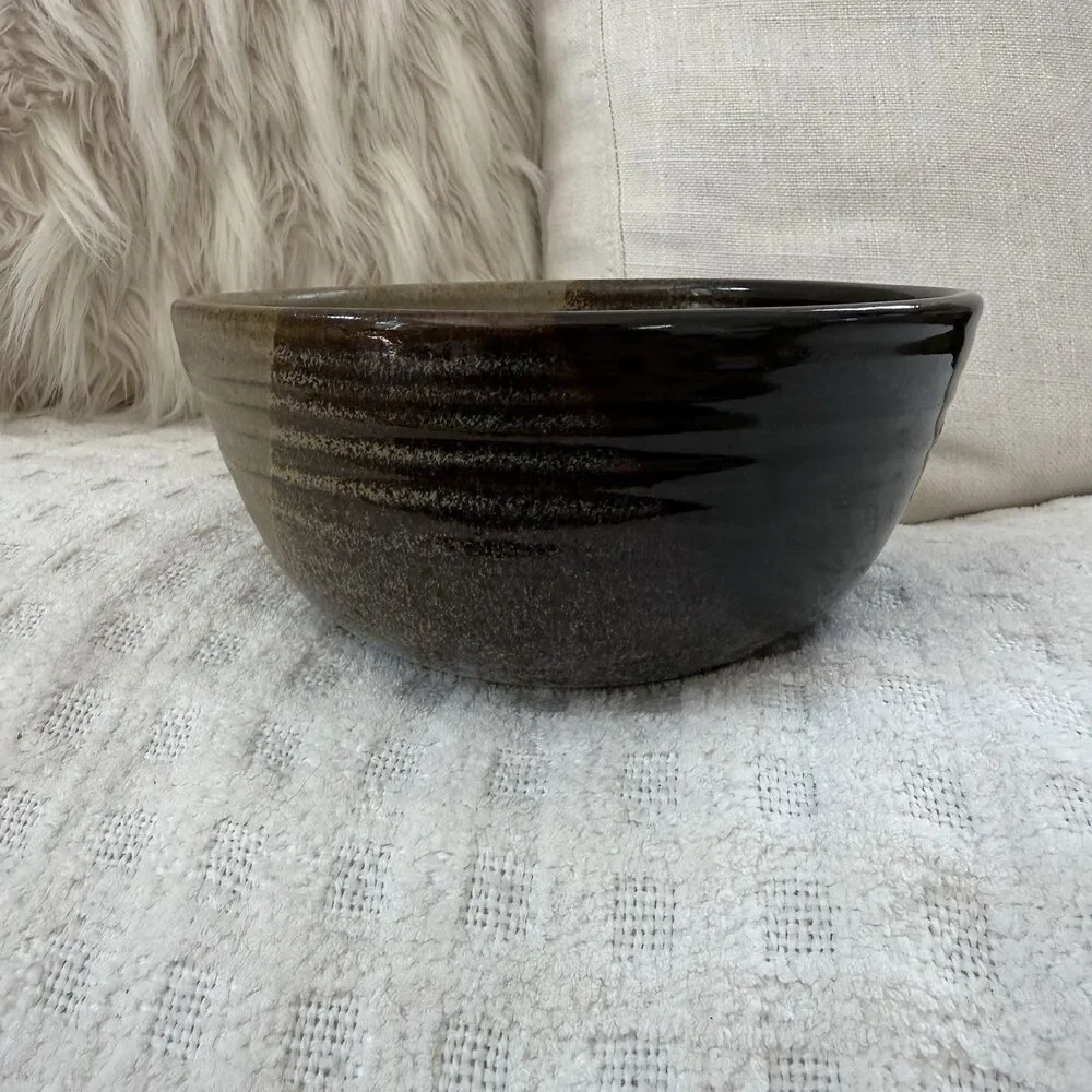 Sommerville Pottery Bowl Set of 3 Hand Thrown Studio Pulteney NY Glazed Neutral